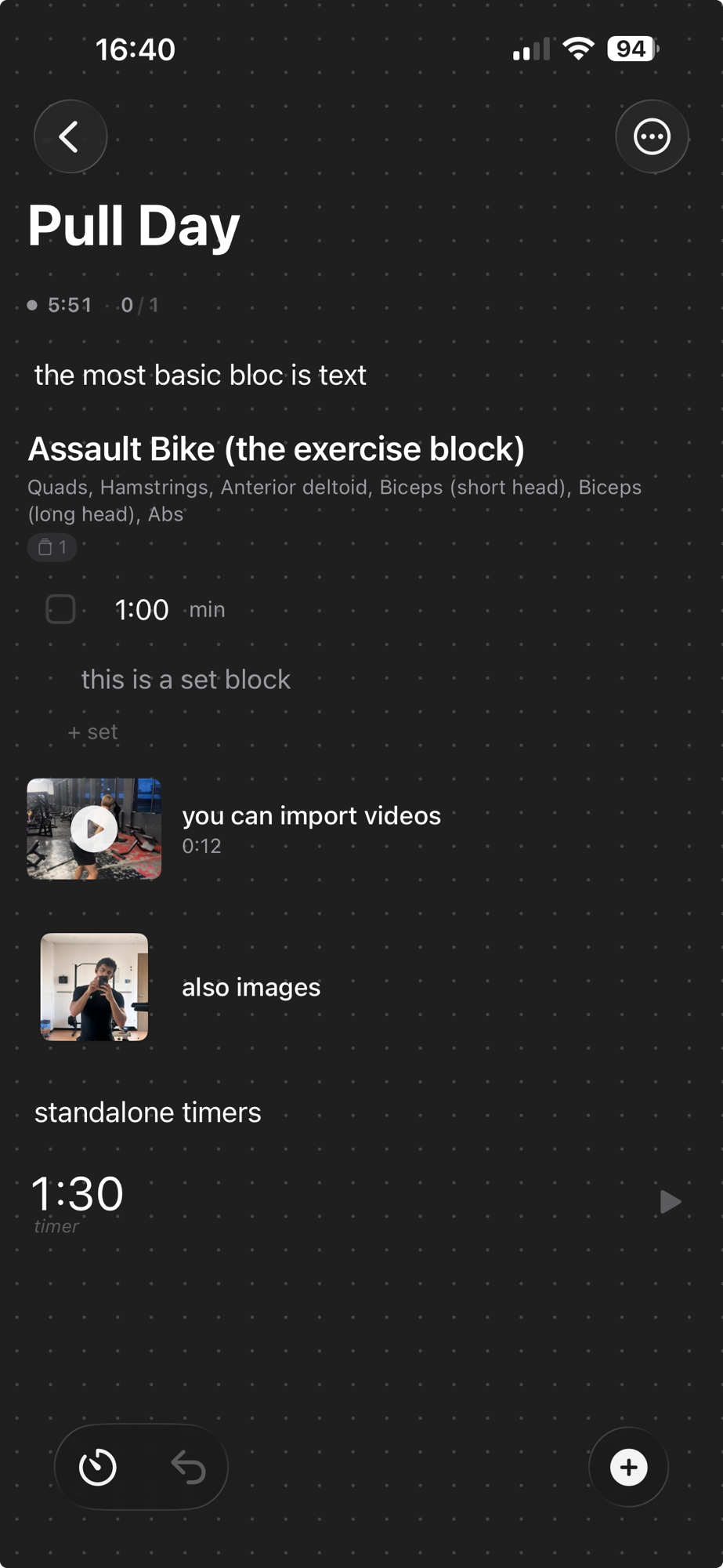 Tipos de bloques en Kheper
